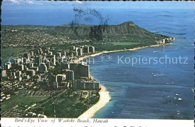 71935207 Waikiki Fliegeraufnahme Waikiki Beach