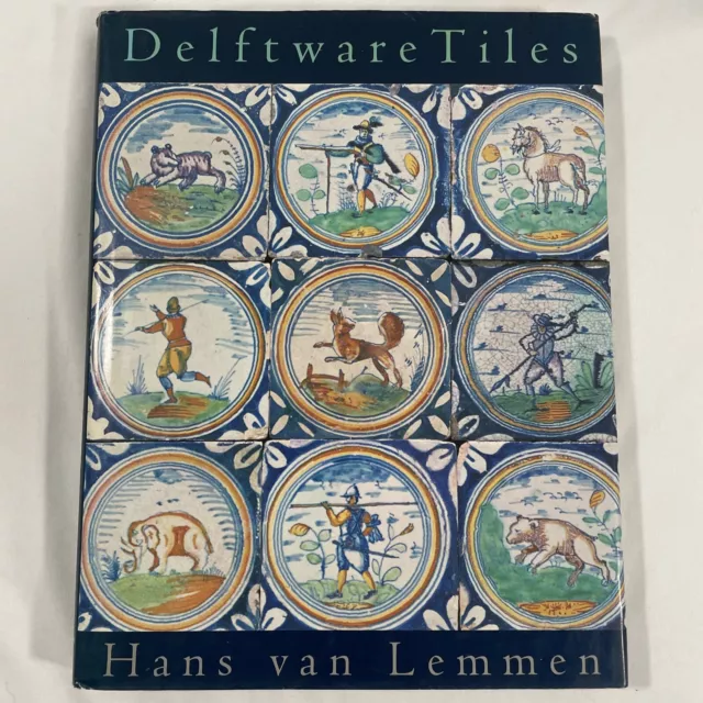 Delftware Tiles Art Book Hans van Lemmen Hard Cover Holland Dutch Tile Illustrat