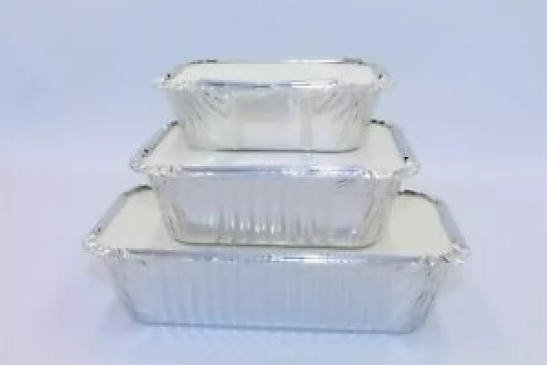 Aluminium Foil Food Containers with Lids Takeaway Home Catering Disposable Bake 2