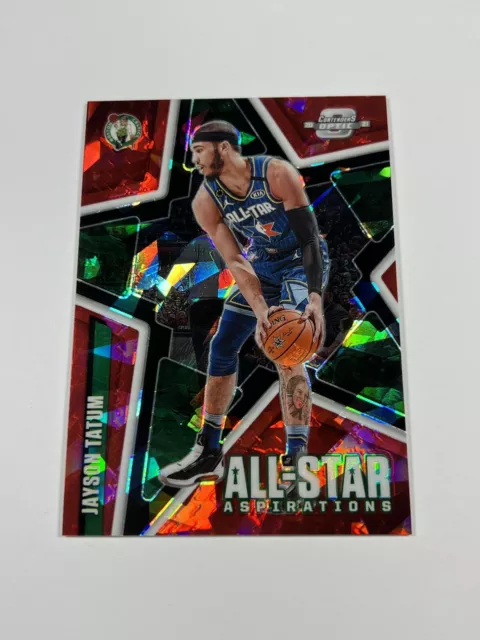 2020 Contenders Optic All-Star Aspirations Red Cracked Ice Prizm Jayson Tatum