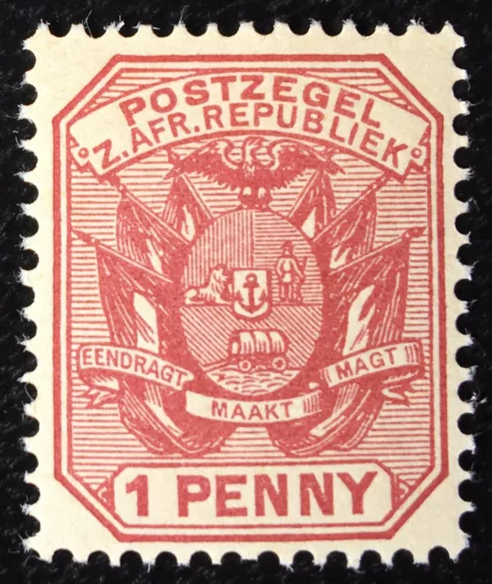 South Africa / Transvaal 1894, Rose, 1 d, SG 201 Mi 36I, MNH