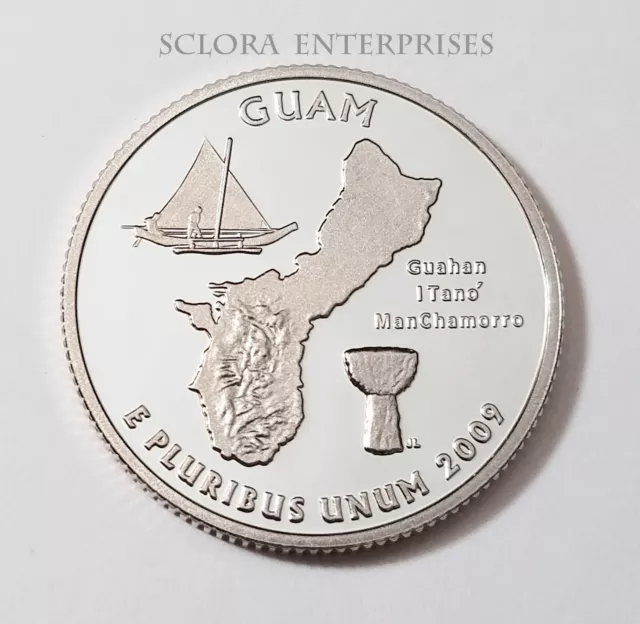 2009 S Guam *Clad Proof* Quarter   **Free Shipping**