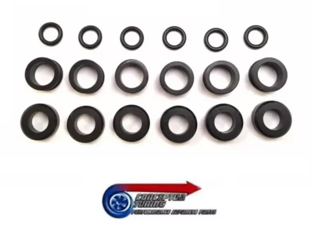 Genuine Nissan Injector Seals O-rings set Top Feed -For R33 GTR Skyline RB26DETT