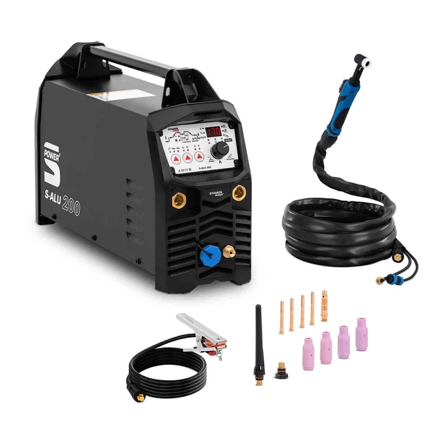 Poste À Souder À L'Arc MMA Onduleur IGBT Inverter Alu 200A 230V TIG AC/DC Stamos
