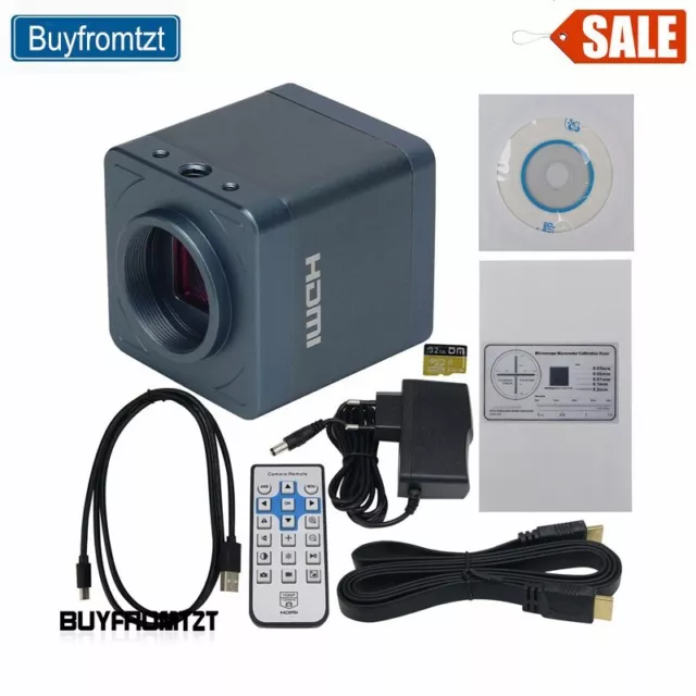 HY-6110 Black Version 4K UHD Digital Microscope Camera HDMI Camera Support HDR