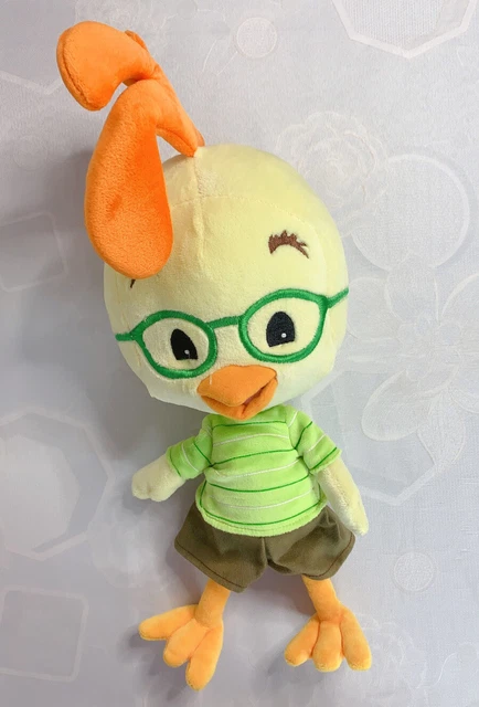 Disney Store Chicken Little Green Shirt Brown Pants Plush Doll Stuffed 18" Toy