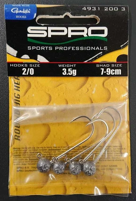 Spro Gamakatsu Round Jighead Jig 22 Gr. 2/0 3,5g Jigkopf Head Jigkopfhaken NEW