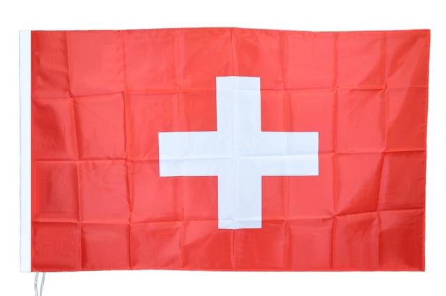 BANDIERA SVIZZERA SCHWEIZ FLAG SWITZERLAND DRAPEAU SUISSE BANDERA CM 90x150