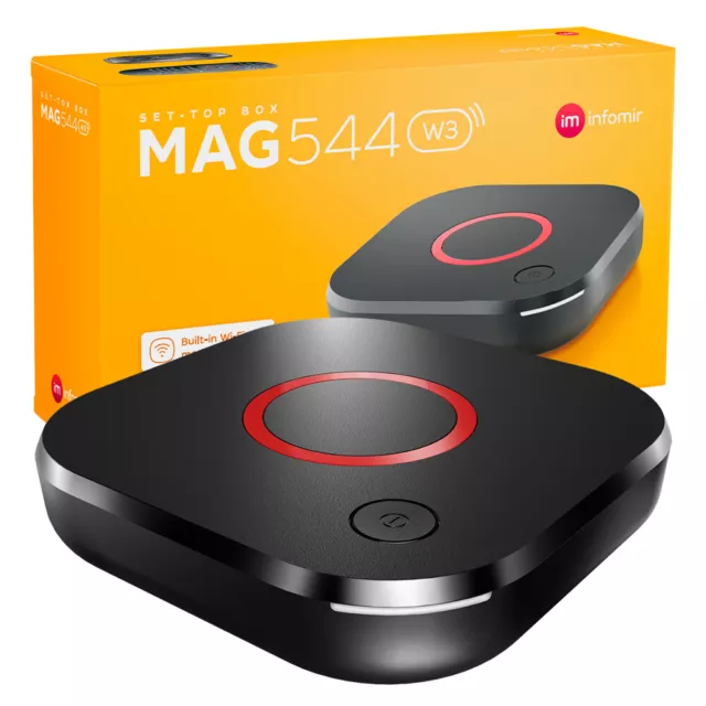 2023 Infomir MAG 544 W3 4K Built-in Dual Band 2.4G/5G Wi-Fi Linux TV Box