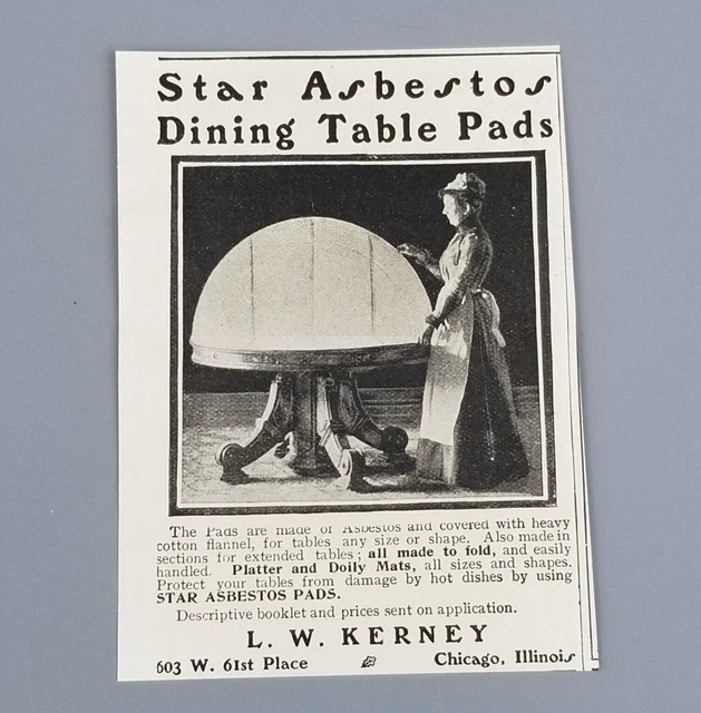 Antique 1903 Paper Print Ad Star Dining Table Pads Advertisement Advertising