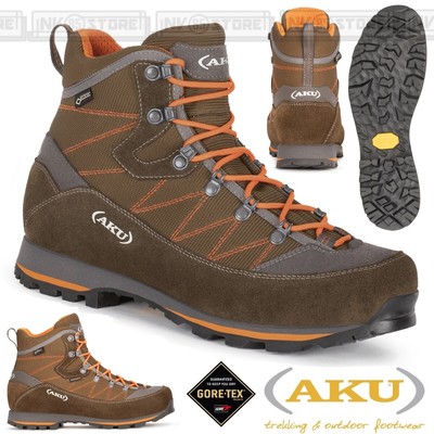 AKU Scarpe AKU TANA GTX Scarponcini Trekking Boots Anfibi GORETEX Vera Pelle OLIVE 