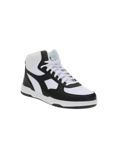 Zapatos Diadora Hombre Raptor Medio 101.177703 C1380 Altos Negro Blanco Piel