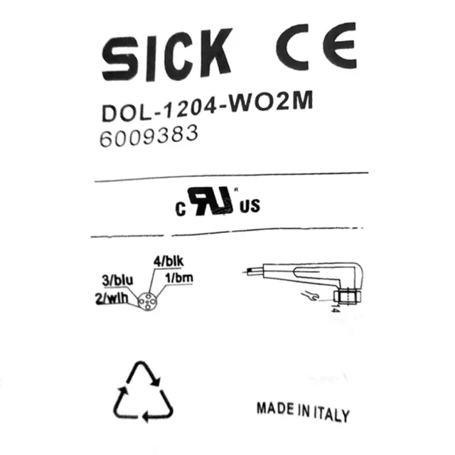 SICK  DOL-1204-W02M Plug connectors and cables New ⊕IK