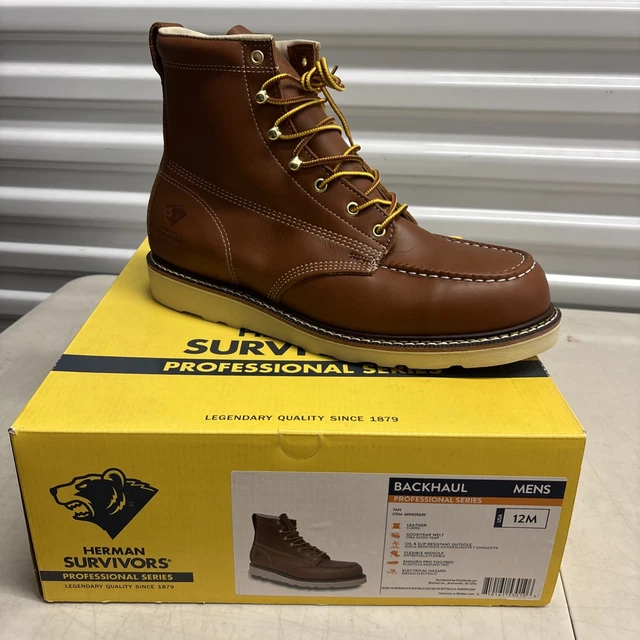 HERMAN SURVIVORS WORK Boots Men's 12M Leather Backhaul Electrical ...