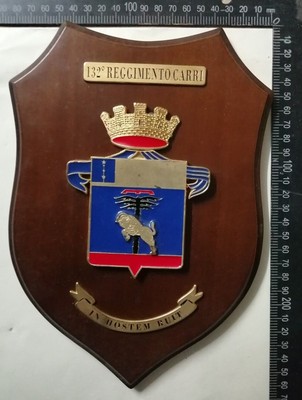 CREST CAVALLERIA CARRISTI 132° REGGIMENTO CARRI RARITÀ!!! 
