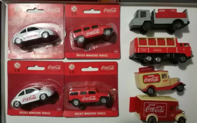 COCACOLA 8 macchinine da collezione