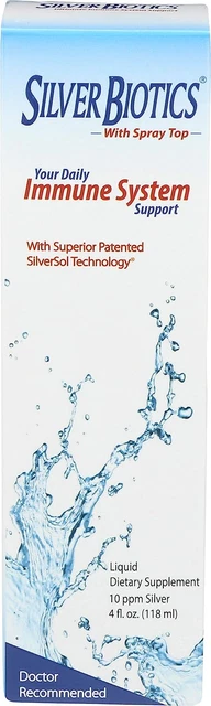 American Biotech Labs Silver Biotics Ultimate Immune System Support, 4 Fluid ...