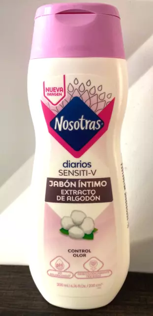 Piel sensible al lavado femenino Nosotras Jabon Intimo Piel Sensitiva 6,76 oz