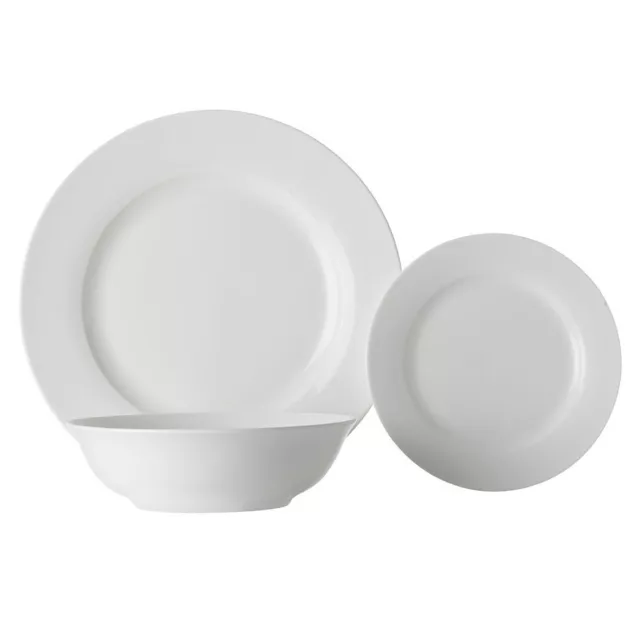 Maxwell & Williams 12PC White Basics European Rim Dinner Set Plates/Bowls Gift