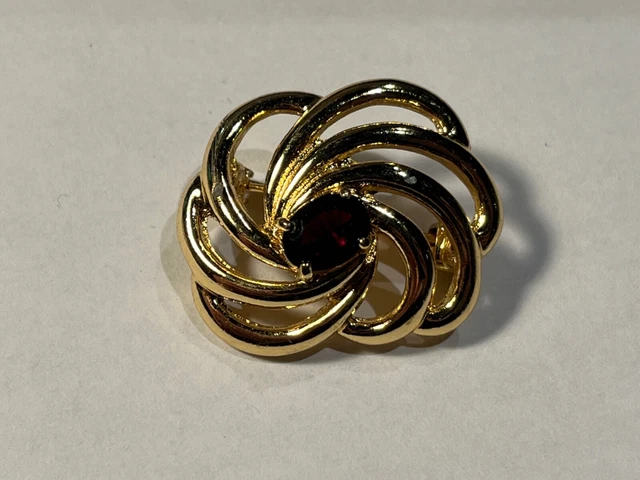 Broche Dorée Vintage En Forme De Feuille - Occasion, Sans Marque, Parfaite Pour égayer Une Veste Ou Un Foulard