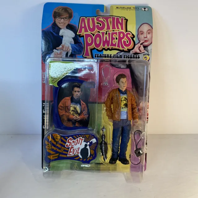 Vintage 1999 Scott Evil Austin Powers Action Figure Mcfarlane Toys KURT COBAIN