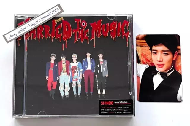 SHINee MINHO Married To The Music 4th Repackage Album 2015 CD Booklet Photocard