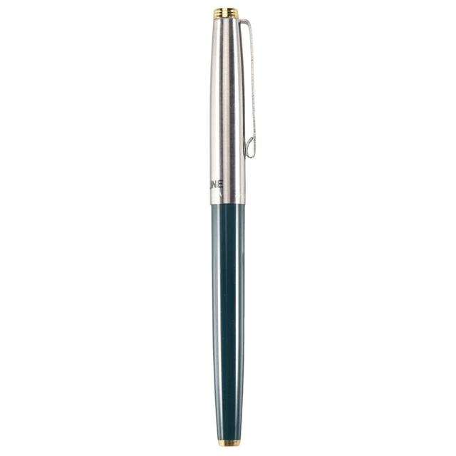 HERO Green silver tone bicoloured tube made of aluminum alloy Fountain pen V9A8