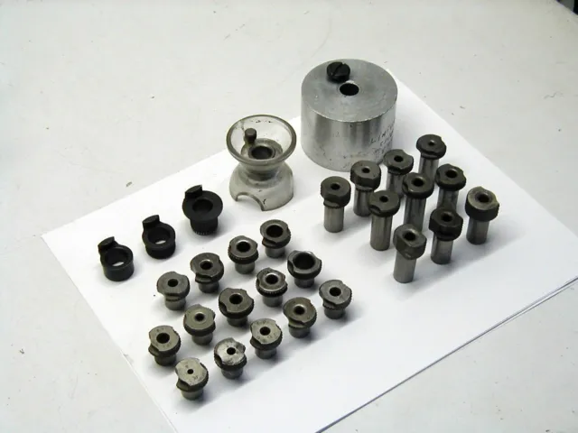 (24) 1/2 OD Slip Fit Drill Bushings & Aluminum Bushing Tool Egg Cup Made in USA