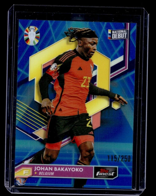 2023 TOPPS FINEST ROAD TO UEFA EURO 2024 Blue Vaporwave /250 10 Johan