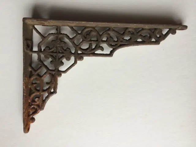 Antique Victorian Cast Iron Shelf Bracket