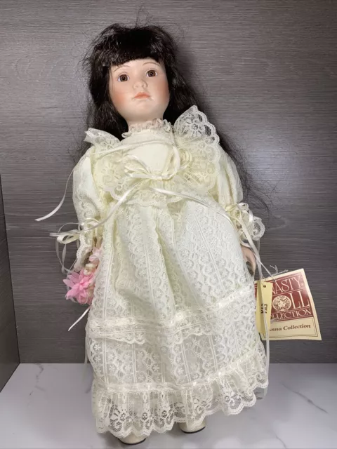 Vintage Dynasty Collection Porcelain Doll EVA ANNA Collection TAGS