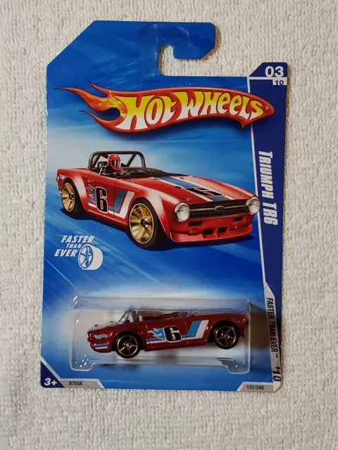 2010 Hot Wheels Faster Than Ever Triumph Tr6