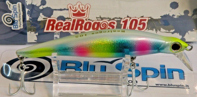 Jerk Bait Bluspín Real Rogos 85 – Affondante – 12g – 85mm – Colore 85RR129 – Nuovo