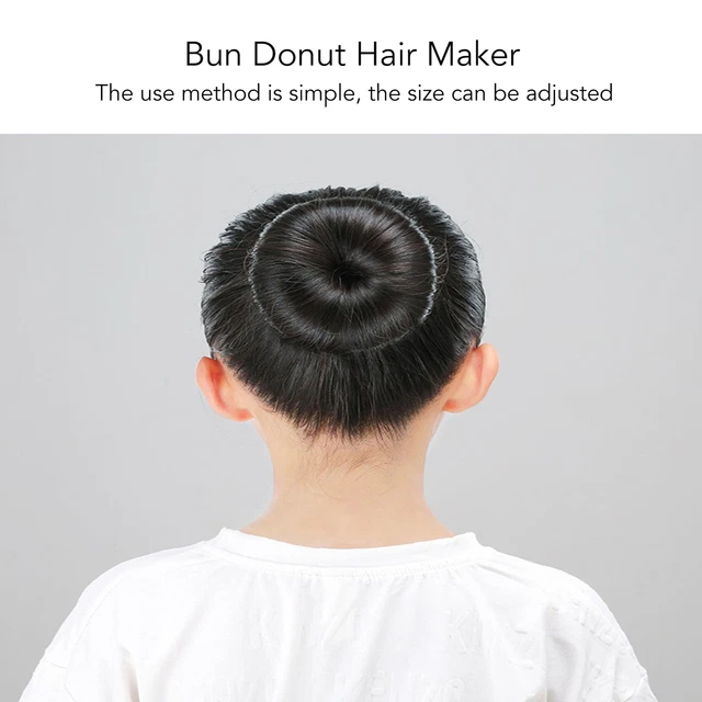 (Dark Brown)Bun Donut Hair Maker Realistic Women's Hair Bun Maker Easy Usage