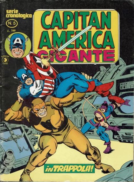 Capitan America gigante serie cronologica n.  6 in trappola ed. Corno FU03