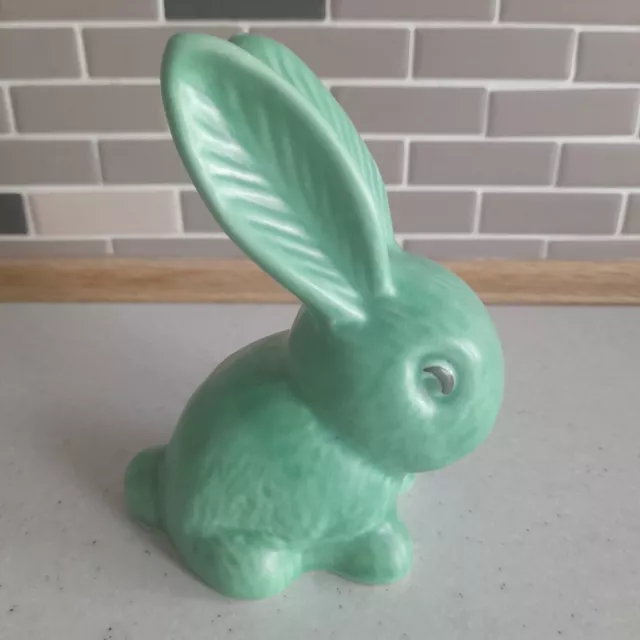 Vintage SylvaC Snub Nose Green Bunny Rabbit 990 - Made In England