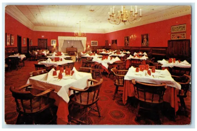 c1950's Somerville Inn Dining Room Somervile New Jersey NJ Vintage Postcard