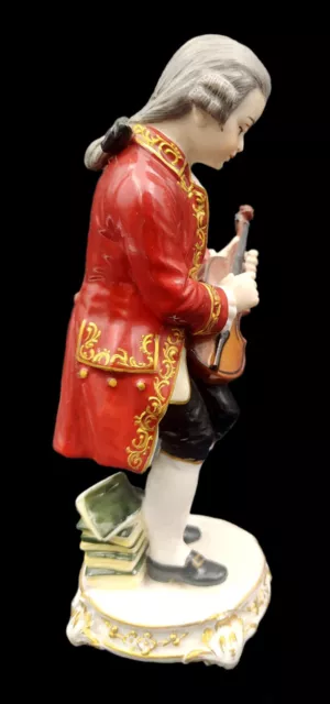 Antique Dressel  Kister & Co Passau  figure of a Violinist 3