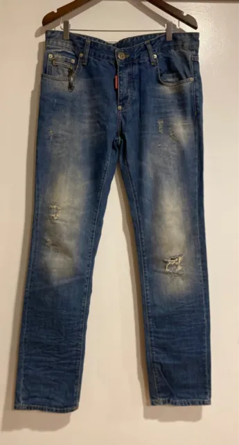 DSQUARED 2 Mens Distressed Jeans W 100cm L 89cm