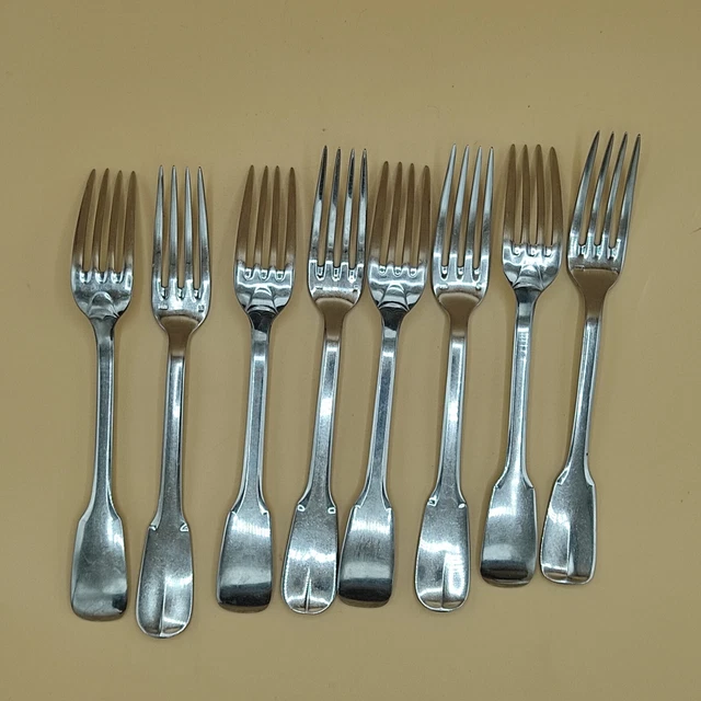 12 Couteaux De Table Metal Argente Modele Club Ravinet D'enfer 24 CM