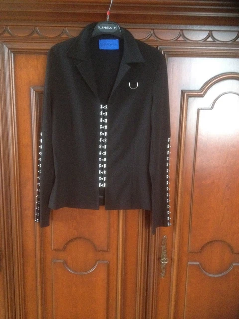 Veste Femme Kristina Popovitch 100% Coton - Taille 38 - Noir - Style Chic Décontracté - Occasion Très Bon état