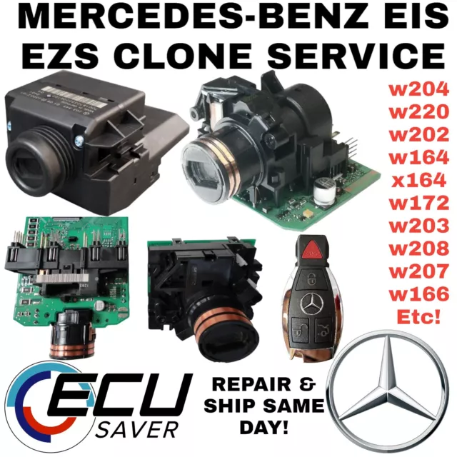 Mercedes Benz Ignition Switch Eis Ezs Cloning Repair Service Ml 164 Gl X164 W204