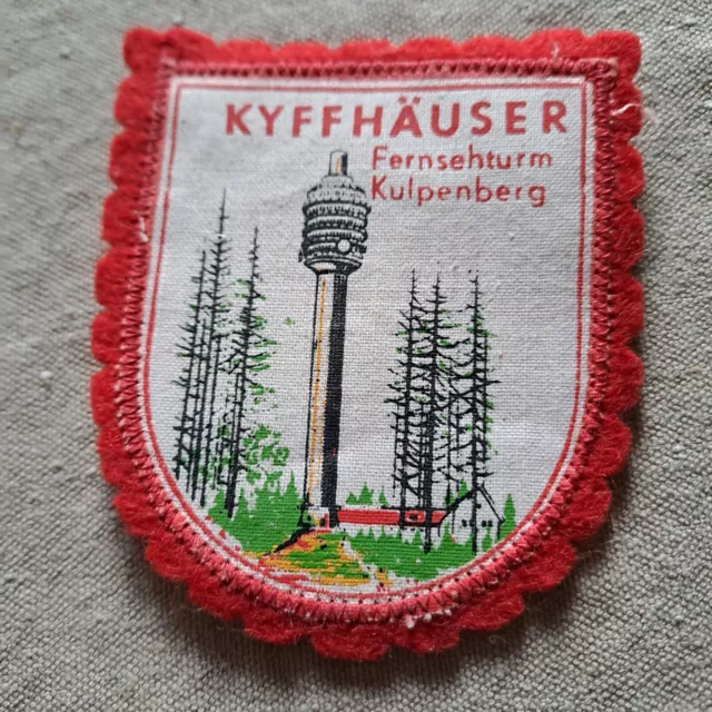 DDR Reklame  Stoffaufnäher - Kyffhäuser Fernsehturm Kulpenberg