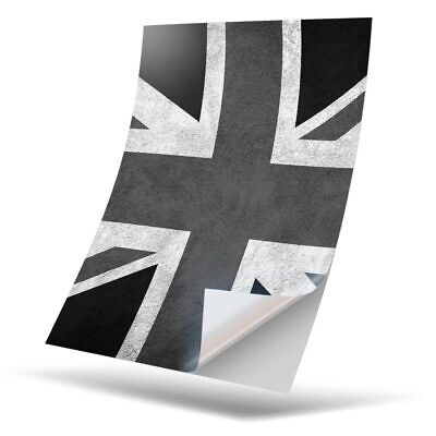 1 X Adesivo Vinile A4-BW-Bandiera Union Jack Inghilterra GB UK #38186