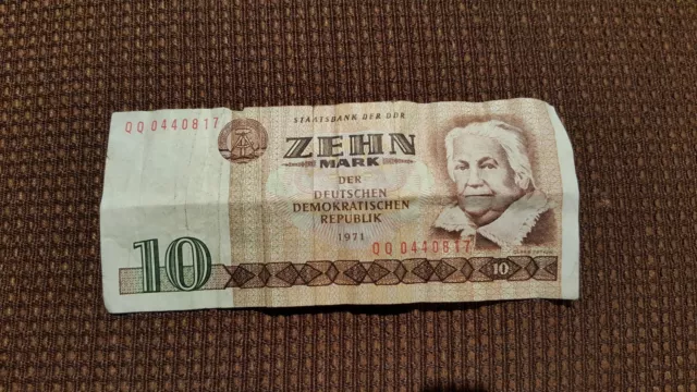Das letzte DDR-Geld 10 Mark der DDR