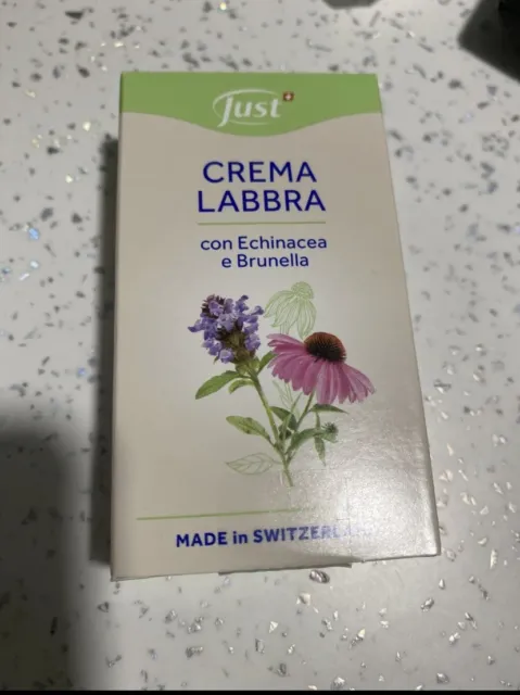 Just, Crema Labbra, 2x10 con Echinacea e Brumelia,  Nuova Formula 2 x 10 ml