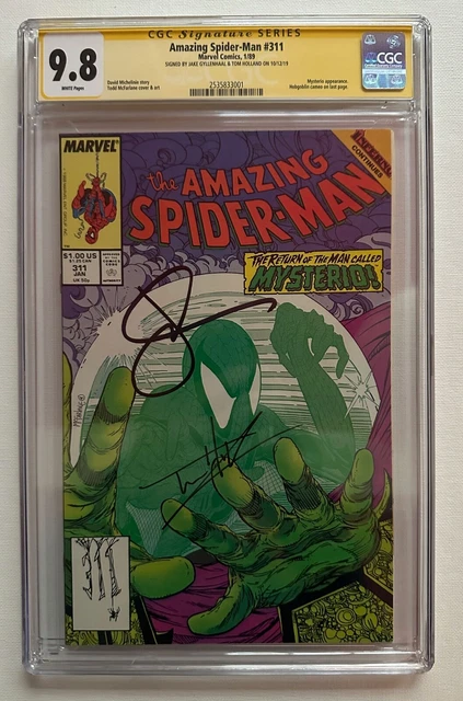 Amazing Spider-Man #311 CGC 9.8 SS Signed Tom Holland & Jake Gyllenhaal 🔥