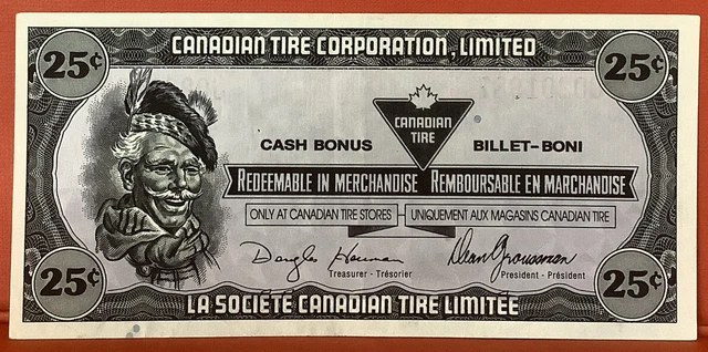 25c Canadian Tire Money Coupon Ctc J0201987 #013