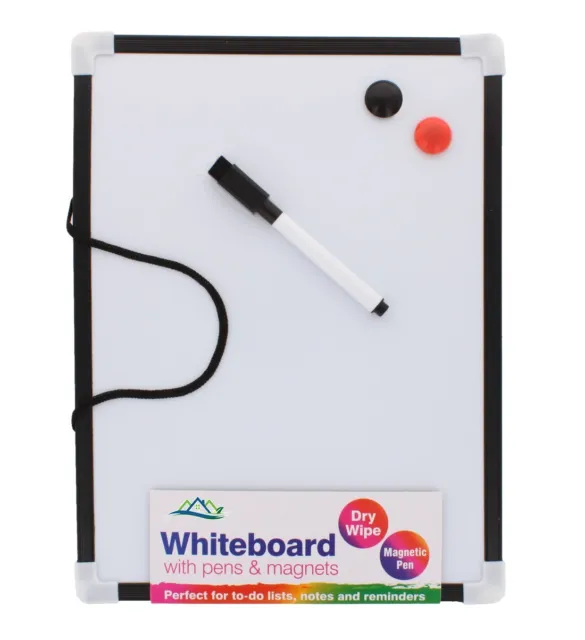A4 Magnetisches Whiteboard trockenes Tuch Whiteboard Büro Schule Zuhause Memo Hinweis klein