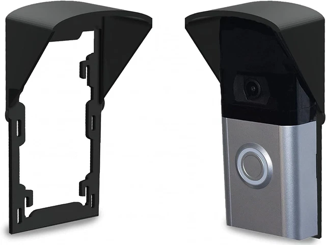 Gestech RingDoorbell cubierta contra la lluvia sin taladro protector meteorológico para 1er, 2do 2, 3, 3